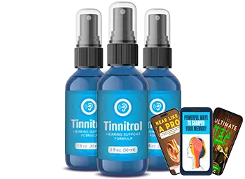 Three bottles of Tinnitrol package with bonuses