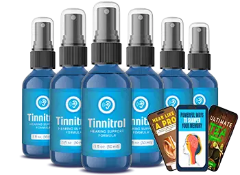 Six bottles of Tinnitrol package with bonuses