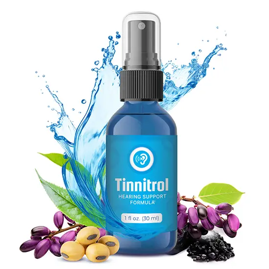 Tinnitrol liquid hearing support formula bottle